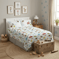 thumbnail image 2 of Toy Story Checkered Kids 4-Piece Sheet Set, Blue & White, Disney, Full Size, 2 of 8