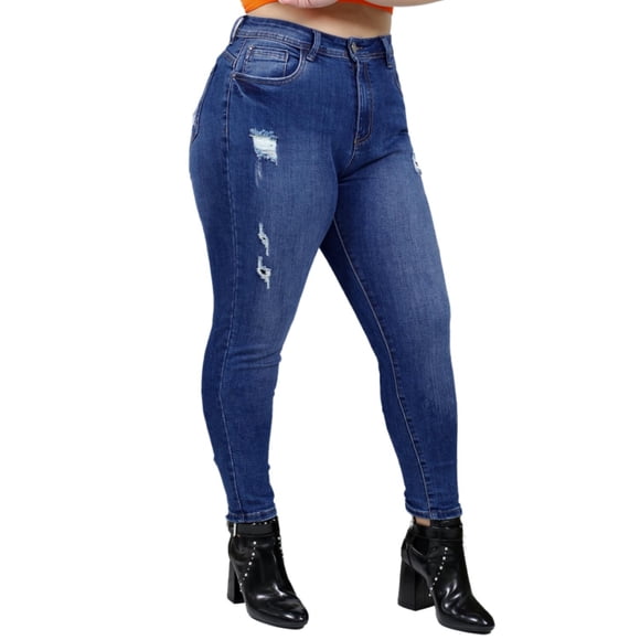 Jeans skinny KYRATH 1876 Azul Talla 36 Curvy Plus Size