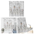 thumbnail image 3 of Abbracc 2x Imperméable Tissu Polyester Salle de Bain Rideau de Douche Décor 9 Crochets Style2, 3 of 9