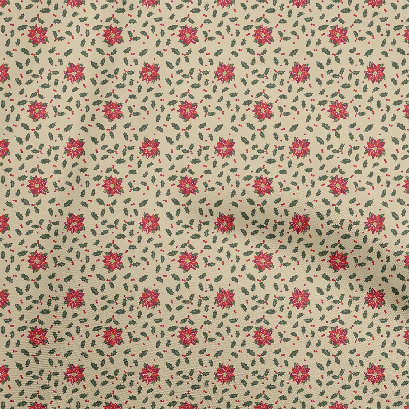 oneOone Cotton Jersey Light Brown Fabric Christmas Dress Material Fabric Print Fabric By The Yard 58 Inch Wide