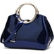 thumbnail image 3 of Bolso de mano brillante para mujer, bandolera de cuero de charol, bolso brillante de noche con asa superior, bolso cruzado de fiesta, 3 of 4