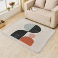 thumbnail image 1 of Minimalist Geometric Area Rugs, Geometric Tribal Rugs 4x6 Living Room, Carpet Soft Non Slip Washable, Abstract Carpets for Bedroom, with Non Slip Backing Washable Fluffy Super Soft Indoor Rugs, 1 of 7