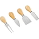 thumbnail image 2 of Cuchillo para queso premium de 4 piezas: mini juego de cuchillos para queso de acero inoxidable para embutidos, 2 of 5