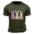 thumbnail image 1 of Camisa Casual de Cuello de la Tripulación de la Impresión de Pascua de Manga Corta de Verano Top Ligero de Poliéster para los Hombres, Camiseta de Manga Corta para el Uso Diario de Primavera Verano, 1 of 1