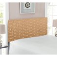 thumbnail image 2 of Beige Headboard, Oriental Wave Design Contemporary Illustration of Old Royal Pattern Art Print, Upholstered Decorative Metal Bed Headboard with Memory Foam, Twin Size, French Beige, by Ambesonne, 2 of 4