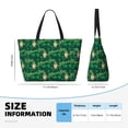 thumbnail image 4 of Qekee St Patrick's Day9 Beach Bag for Women Oversized beach tote Camping Bag with Zipper Pockets Swimming Bag Gym Bag, Waterproof for Vacation Travel, 4 of 7