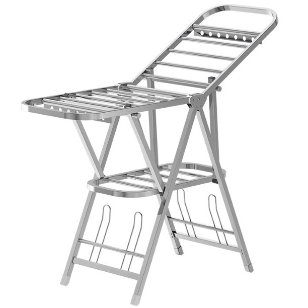 AEDILYS 63 inches Clothes Drying Rack, Stainless Steel Space Saving
