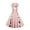 Pink, variant on Sentmoon Patchwork Cocktail V Neck Fall Dresses for Women 2024 Vintage Audrey Hepburn Style Short Dresses,Fit & Flare Trendy Women Clothing Red XL Up to 40% Off