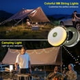 thumbnail image 2 of Solar Camping String Lights in Camping Fairy Light .Ft Camping Lights with Modes USB Outdoor String Lights Rechargeable Retractable String Light for Hiking Tent RV, 2 of 7
