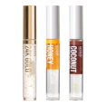 thumbnail image 1 of Kiss New York Paquete de 3 aceites labiales brillantes, hidratantes, no pegajosos, aceite natural, brillo labial transparente, hidratante ligero para labios (oro, miel y coco), 1 of 5