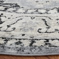 thumbnail image 3 of SAFAVIEH Brentwood Dimas Oriental Area Rug, Silver/Black, 6'7" x 6'7" Round, 3 of 11