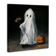 thumbnail image 3 of Stupell Industries Vintage Halloween Ghost & Pumpkin Canvas Wall Art design by Lindsay Kivi Fine Art, 36 x 36, 3 of 7