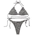 thumbnail image 1 of Mujeres Fshion Correas Estampado floral Cómodo Split Traje de baño Bikini Ropa de playa Conjunto Fridja nalpqowj59600, 1 of 1