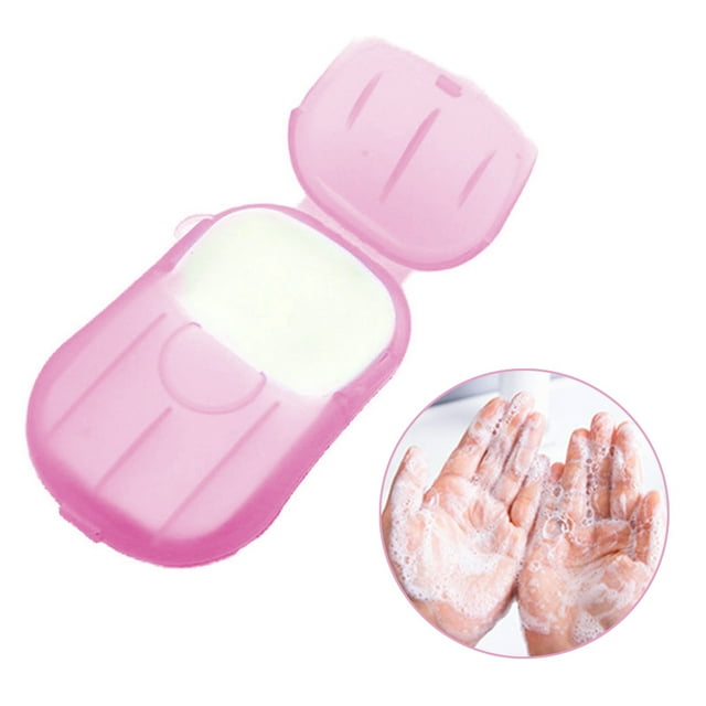 Comprimés de Savon Jetables de Voyage Papier de Savon Portable Lavage des Mains Mini Papier de Savon