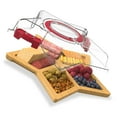 thumbnail image 2 of Cook With Color Texas Lone Star Shaped Charcuterie Board with Cover – 6 Compartments, Bamboo with Built-In Handle, 2 of 9
