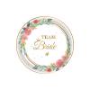 thumbnail image 1 of PEONAVET Disposable Tableware Flower Bride Party Theme Tableware Set Disposable Decorative Tableware Paper Set, 1 of 4