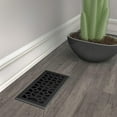 thumbnail image 6 of Imperial Templar Floor Register Traditional Style - Adjustable Black Iron - 5 Count, 4x10 Inch, 6 of 7