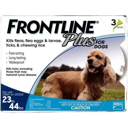 Frontline Plus Flea and Tick Control for Medium Sized Dogs, 3ct