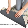 thumbnail image 3 of Colorful Realistic Dinosaurs Plants Pattern Hot Yoga Mat Towel Non Slip for Hot Yoga - Quick-Drying Yoga Mat Cover with 4 Corner Pockets with Travel Bag - Hot Yoga Towel Non Slip 70"x26", 3 of 6
