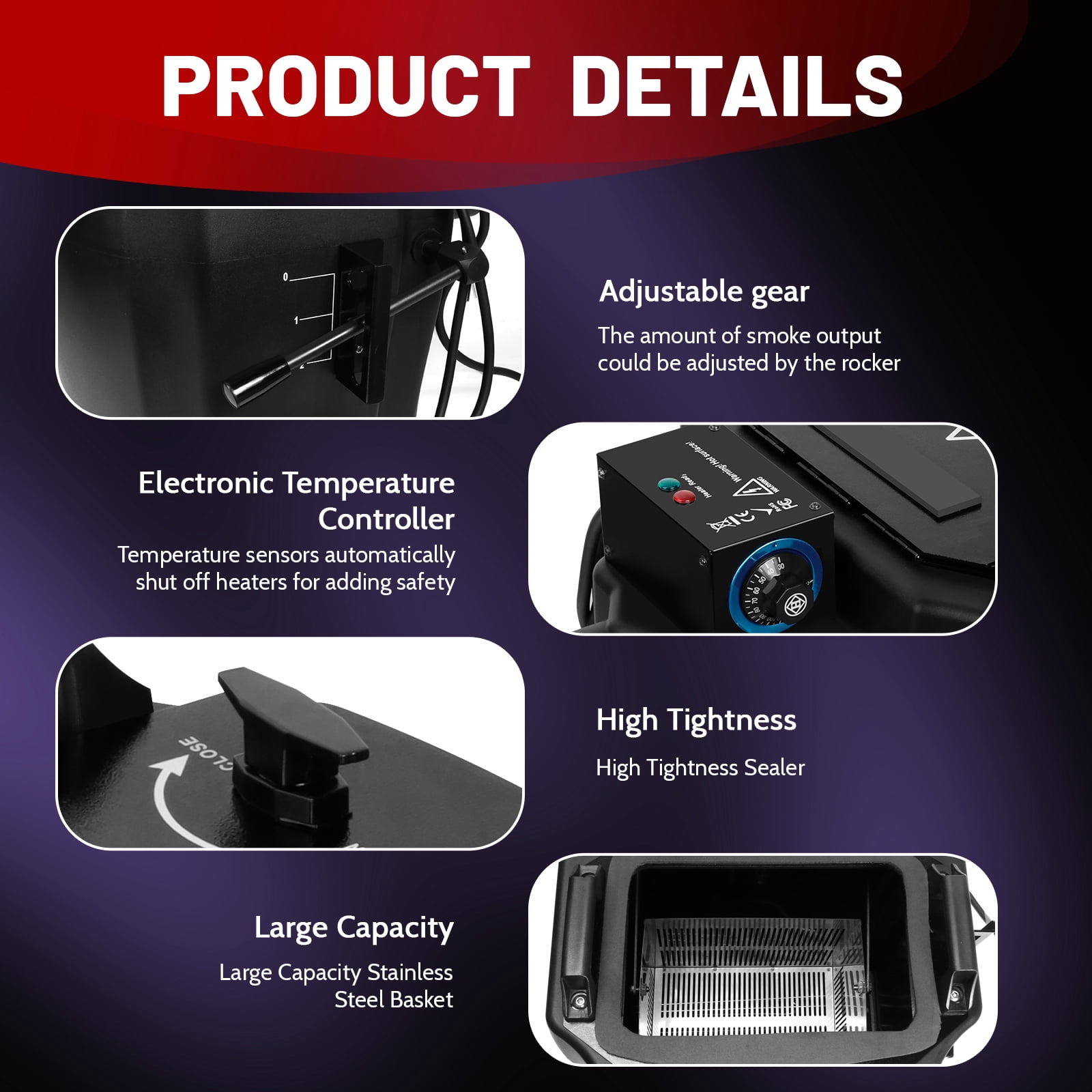 ‌High-Performance Low-Lying Fog Generator 6000W - Dual-Mode Manual/DMX Control, CE/ROHS Certified for Indoor/Outdoor Events, Weddings, Clubs & Film Productions‌
