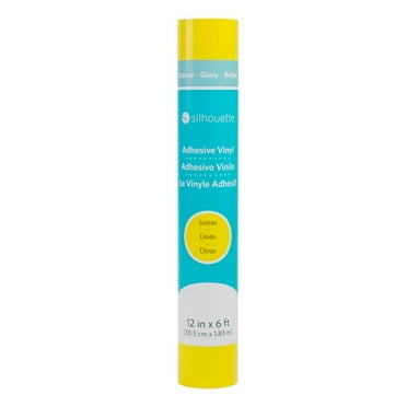 Silhouette Glossy Permanent Vinyl - 12" - Lemon