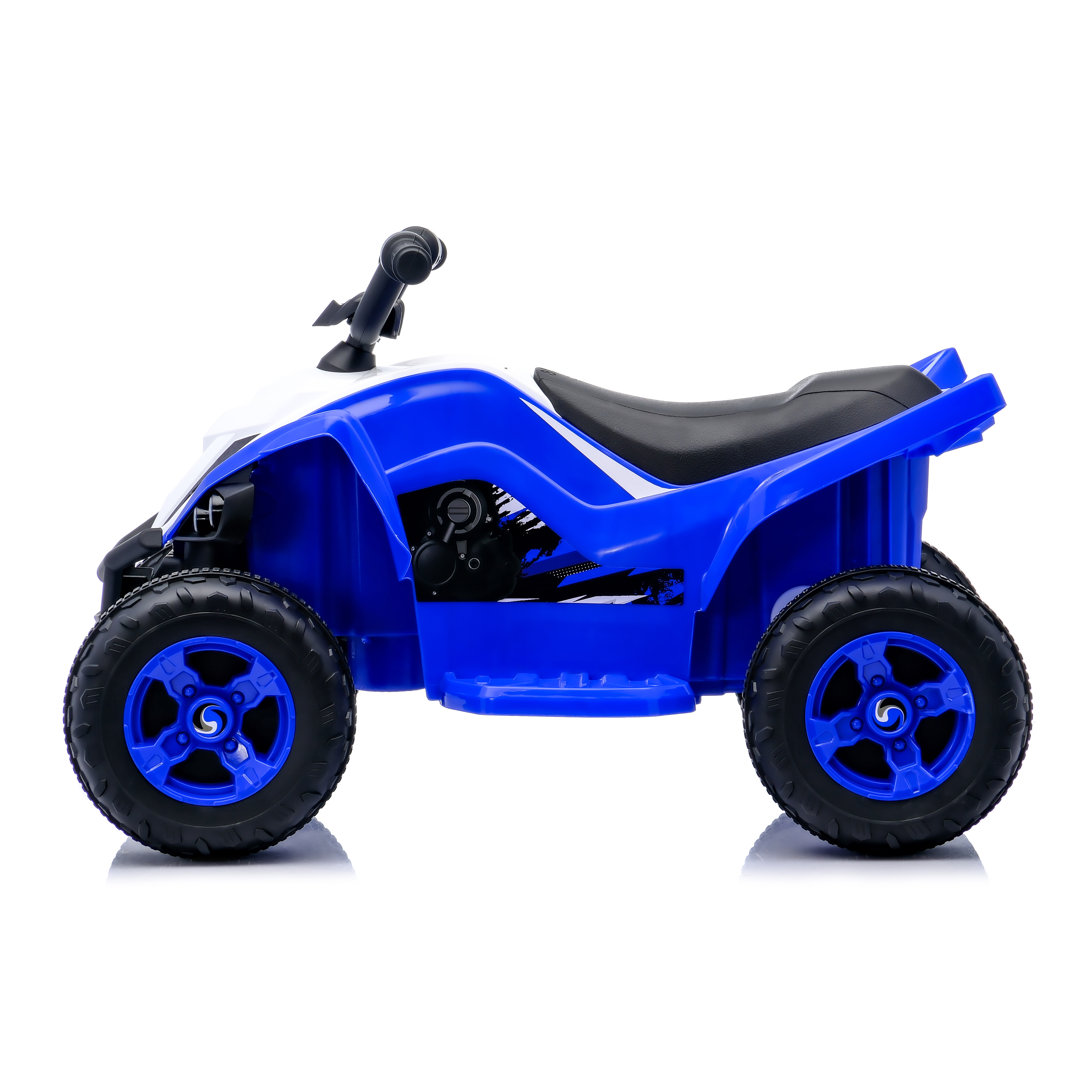 12 Volt 1 Seater All-Terrain Electric Ride On ATV Car Vehicles With Music Player, LED Headlight, Birthday Gift For Ages 3-6, Blue