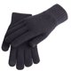 thumbnail image 2 of 1 par de guantes de pantalla táctil para hombre, guantes de felpa gruesos, guantes de invierno para dedos, negro, 2 of 4