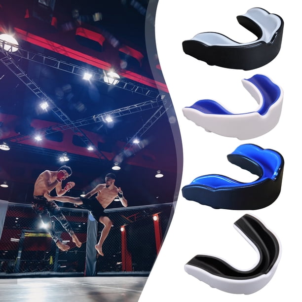 Protector bucal de 4 gomas, protector bucal de boxeo, ajuste delgado para deportes de combate de contacto, Uds.