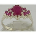 thumbnail image 2 of LBG 14k White Gold Natural Ruby Womens Anniversary Ring - Size 10.25, 2 of 4
