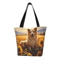 thumbnail image 1 of Fotbe Pastoral Sunflower Corgi Bolsa de Playa con Estampado, Bolsa de Hombro, Bolsa de Mano Espaciosa, Bolsa de Viaje Ligera, Bolsa de Compras Versátil, 1 of 6