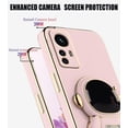 thumbnail image 4 of Compatible with Xiaomi 12 Lite Case Silicone TPU Plating, Xiaomi 12 Lite Cases Cute Astronaut Pattern Phone Case with Stand (Pink), 4 of 14