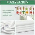 thumbnail image 3 of Cute Vegetable Curtain Valance for Windows Healthy Delicious Food Rod Pocket Window Valances Simple Art Cartoon Printed Short Curtains for Kitchen Bathroom54 x 18 inch, 3 of 6