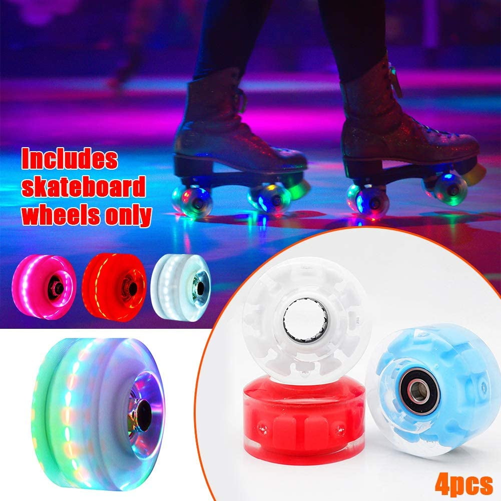 4pcs Wheels Inline Roller LED Wheels Roller for Replacement 