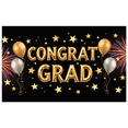 thumbnail image 1 of Graduation Party Banner Backdrop Congrats Grad Celebration Decorations Photo Booth School Event Background Supplies Ceremony Decors, 1 of 4