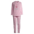 thumbnail image 4 of The Great Christmas Women's Christmas Edition 4 Piece Plush Pajama Set in Gift Box, 4 of 7