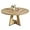 Oak, variant on LITTLE TREE Round Dining Table for 4-6 People, 47 Inches with Wooden Pedestal Base, Modern Dinner Table for Dining Room, Kitchen, Living Room