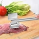 thumbnail image 3 of Meat Tenderizer Dual Hammer Function Pounder Tool with Textured Side and Flat Side For Tenderizing Steak Beef Poultry 10.8' Length, Black and Silver, 3 of 5
