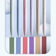 LKXGBMY 6Pcs Colored Gel Pens, Pastel Ink Colors, Retractable Quick Dry Ink Pen Fine Point 0.5mm Smooth Writing for Journaling Notetaking Drawing Stationery