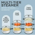 thumbnail image 2 of 30 CM Stainless Steel 3 Tier Steamer Pot, 2 of 9