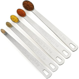 Norpro 3080 Mini Stainless Steel Measuring Spoons, Set includes (tad, dash,  pinch, smidgen and a drop) (2, 5 Inch)