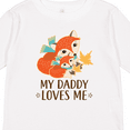 thumbnail image 4 of Inktastic Daddy Loves Me Woodland Fox Boys or Girls Long Sleeve Toddler T-Shirt, 4 of 5