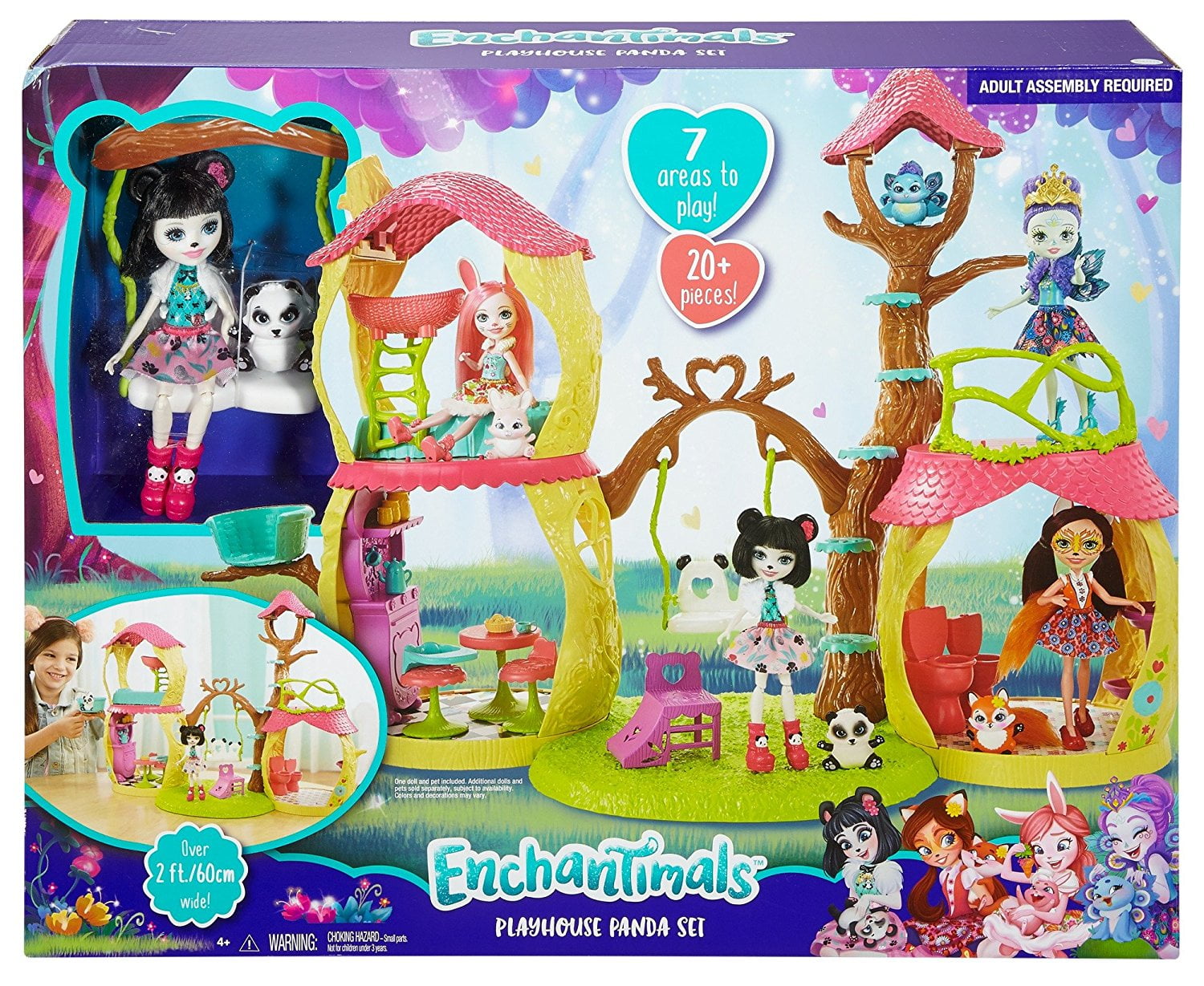 enchantimals playhouse panda playset