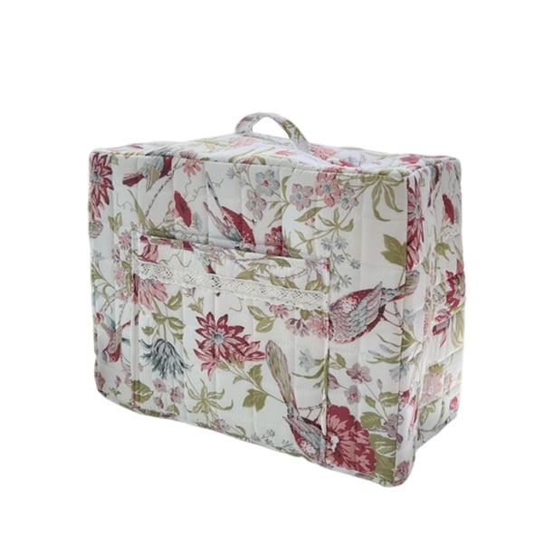 Organizador de almacenamiento acolchado con funda antipolvo para máquina de coser Craft Room con asa para Estilo E
