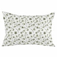 thumbnail image 2 of Sage Green Spring Floral Queen Size Pillow Cover, Pillowcase Protectors with Zipper, Breathable Decorative Throw Pillow Case Cover, Summer Botanical Elegant Pillow Shams for Couch Sofa 20x30Inch, 2 of 8