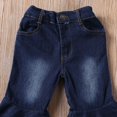 thumbnail image 4 of Jeans Évasés à Franges pour Bébé Fille 2-7 Ans Pantalon Large en Denim, 4 of 4