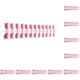 thumbnail image 2 of Guardurnaity 24 piezas de uñas prensadas sólidas en forma cuadrada de longitud media, uñas artificiales de color francés DIY para salones de diecisiete 10Conjunto, 2 of 6