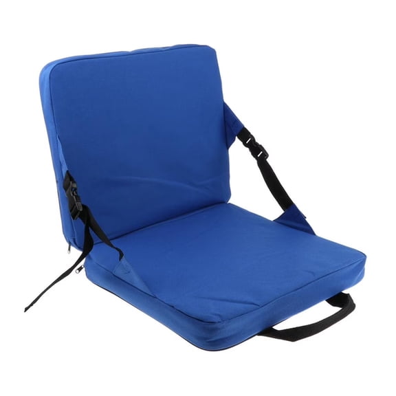 YuanW 15‑Inch Portable Stadium Seat Cushion with Back Support, Folding Bleacher Seat for Sports Outdoor Camping