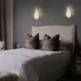 thumbnail image 2 of Leaf-shaped LED wall light - Modern design in metal and acrylic - Bedroom, hallway, living room - Power 7W, 2 of 5