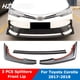 thumbnail image 2 of piezas ABS negro parachoques delantero de coche labio mentón alerón divisores difusor protector para Toyota Corolla 1.2T 2017-2018, 2 of 4
