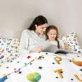thumbnail image 3 of Feelyou Planet Queen Comforter Set, Initial Letter Bedding Comforter Set, 3pcs, 3 of 6